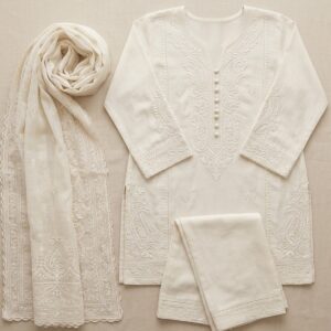 Ivory Bloom Embroidered Suit