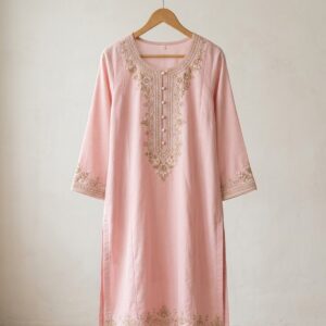 Rose Mist Thread Kurti